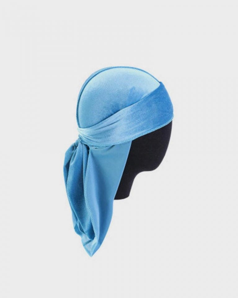 North Carolina Blue Velvet Durag