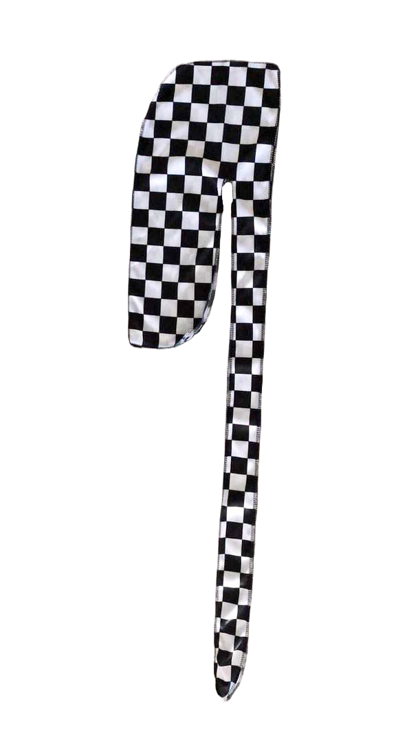 Wave Check Checkered Flag Durag