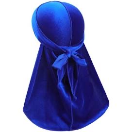 Royal Blue Velvet Durag