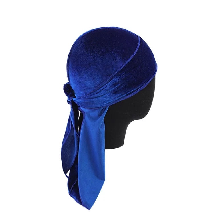 Royal Blue Velvet Durag
