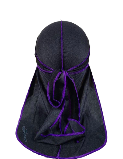 Wave Check Elastic Silky Durag