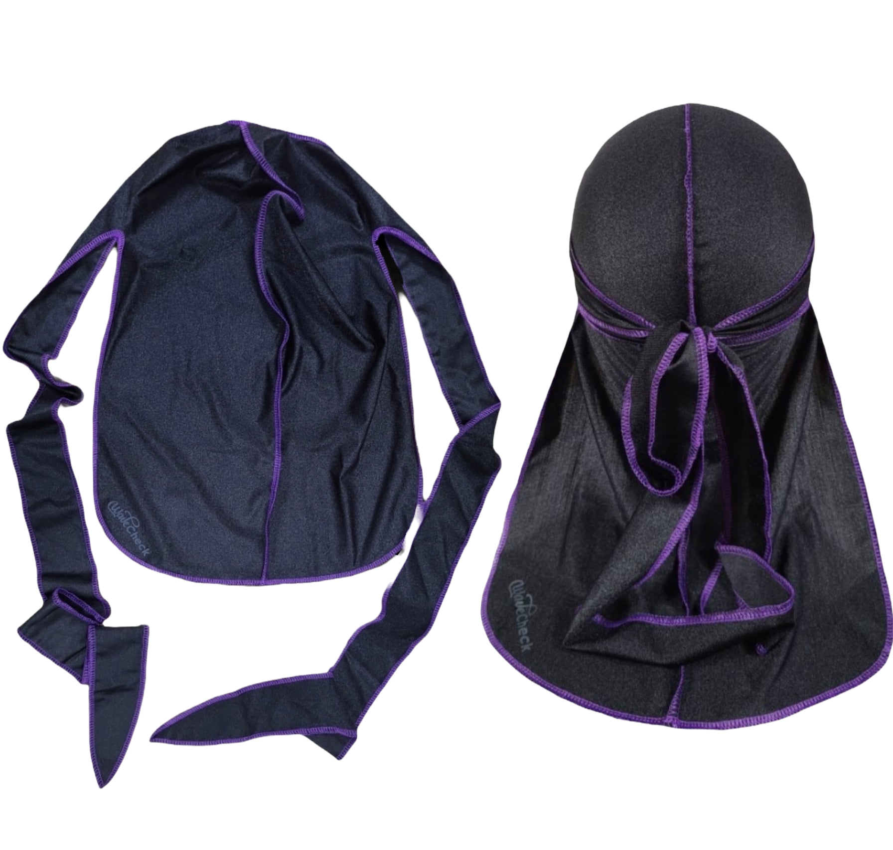 Wave Check Elastic Silky Durag