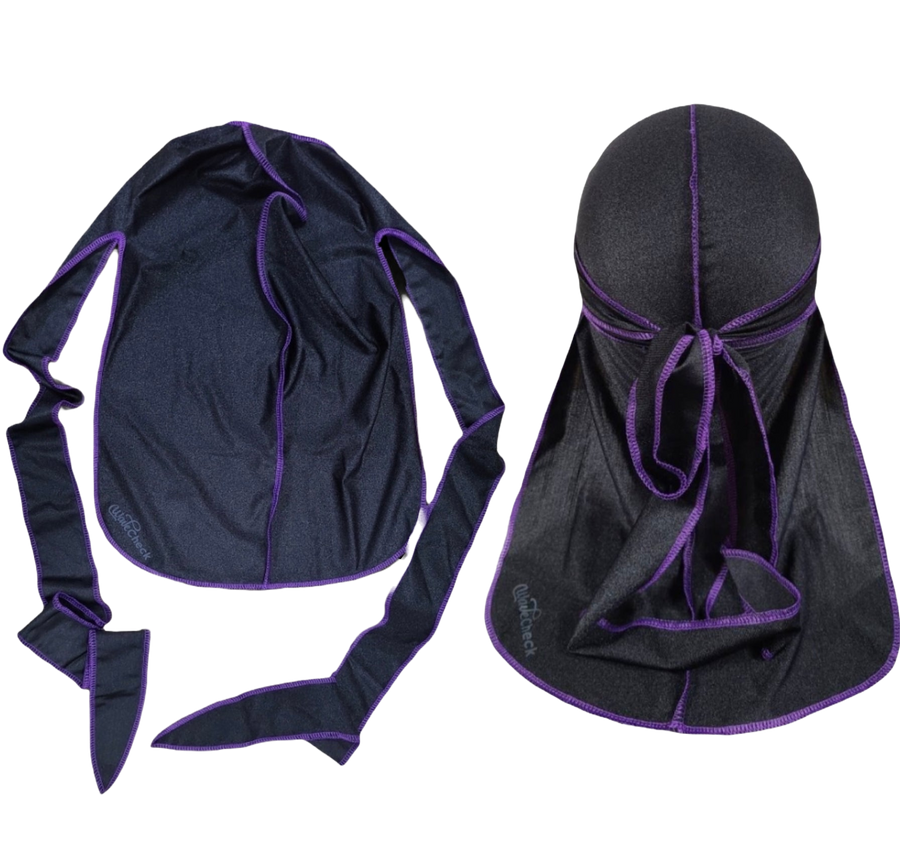 Wave Check Elastic Silky Durag